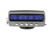 Car LCD Digital Clock Alarm Monitor ThermometerTemperature Gauge