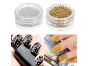 5x Mini Tiny Caviar Ball Beads Metallic Manicure Nail Art Acrylic Tips Decoration
