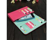 Flip Cover Zipper Wallet Purse Case For Samsung Galaxy Note 2 III 3 Mega 5.8 6.3 Samsung Note iPhone5 5s