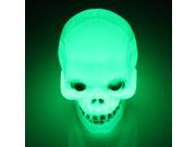 Halloween Colorful Flash LED Skull Night Light Lamp Decoration Gift Favor