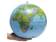 38CM 16 Inflatable Earth World Globe Map Beach Ball Teacher Education Geography Toy
