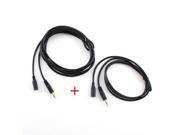 10ft 5ft 3.5mm Jack Male to Female Audio Stereo Headphone Extension Cable Gold