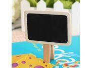 10pcs Mini Chalkboard Blackboard Clips Wordpad Square Board Holder for Party Wedding Lolly Buffet Labels