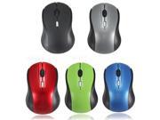 Black 4D 2.4GHz Wireless Optical Game Gaming Mouse Mice 500 100 1600 DPI For PC