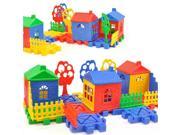 Children Educational Toys DIY Building Plastic Blocks Colorful House