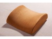 Elastic Band Memory Foam Chair Cushion Lumbar Back Pillow Back Cushion for Home Office Car Light Coffee