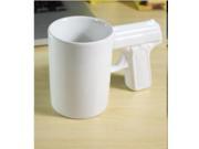 Pistol Cup Handle Cup Gun Handle Coffee Cup Ceramic Mug White