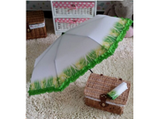 Cabbage Shape Umbrella Three Folding Sunny Rainy Umbrella