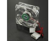 80mm x 80mm x 25mm LED Colorful 4 Pins Cooling Cooler Fan CPU Case Fan For PC Computer