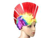 Multi Colour Punk Mohican Rocker Wigs Mohawk Wig for Halloween Carnival Fancy Party Dress Costume