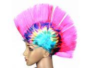 Multi Colour Punk Mohican Rocker Wigs Mohawk Wig for Halloween Carnival Fancy Party Dress Costume