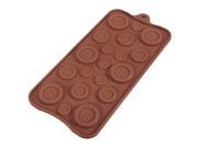 Button Shape Silicone Cake Cookie Chocolate Mold Mould