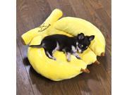 Lovely Banana Pattern Dog Cat Sofa Pet Bed Yellow