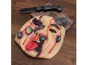 Halloween Party Decoration Terror Rotten Face Knife Penetration Mask