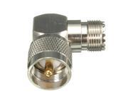 90° UHF Male Plug PL259 to SO239 Female Jack Connector Adapter Right Angle
