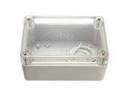 Plastic Waterproof Clear Cover Electronic Project Box Enclosure Case White 100x68x50mm