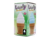 Novelty Plastic Ice Cream Cone Shaped Night Light Desk Table Lamp Kid Children Room