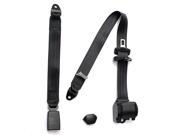 Black Universal Retractable 3 Point Auto Car Safety Seat Belt Lap for All Car