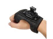 Glove style Wrist Band Mount Strap Accessories for GoPro HD Sport Camera Hero 1 2 3 3 With 360°Rotary Connector