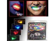 New 4 Colors LED Light Flashing flash Mouth Guard Piece Tooth Club Mouthguard Party