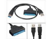 3 Gbps USB 3.0 USB 2.0 to SATA 22Pin Cable Adapter 2.5 inch HDD Hard Disk Driver 48 CM