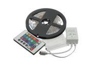2014 New 5M 3528 RGB Non Waterproof Strip 300 SMD LED Light 24 Key IR Remote Controller For Christmas Xmas Wedding Party Deoration