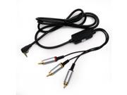 6 6ft 1.8m AV VIDEO RCA Composite Audio Video Cable for Sony PSP 3000 2000 Slim Black