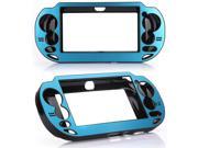 Blue Aluminum Case Full Body Front Back LCD Screen Protector for Sony PS Vita PSV PCH 1000 Series