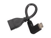 15cm Left Angled Mini HDMI Male to HDMI Female Cable Cord Adapter Support 1080P