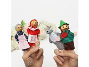 4x Little Red Riding Hood Finger Puppets Kid Baby Play Game Tell Story Colth Toy