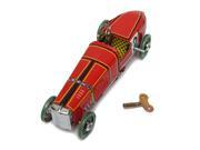 Vintage Wind Up Racing Race Car Model Clockwork Tin Toy Great Collectable Gift