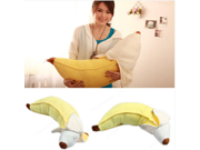 Yellow 50cm Home Car Decor Cotton Banana Pillow Plush Case Sofa Waist Throw Cushion Toy