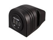 12 24V Waterproof LED Car Motorcycle Cigarette Lighter Digital Voltmeter Monitor