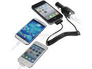 Dual USB Port Car Charger Adapter 30 Pin for LG Nexus 5 iPhone 4 4S Samsung BB10 Q10