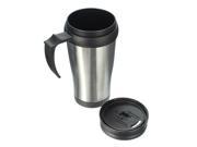 500ML Portable Stainless Steel Thermos ABS Mug Travel Car Coffee Tumbler Tea Cup