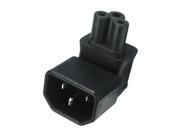 Black New Stand Angled IEC 320 C14 to C5 Power Adapter IEC C5 to C14 AC Adapter