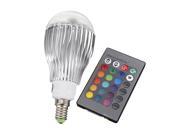 E14 16 Color Change RGB LED Light Christmas Xmas Bulb Lamp Multi color IR Remote Control 85V 265V