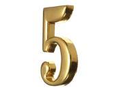 New 0 9 Hotel House Door Number Numeric Digits Plate Plaque Golden Sign with Screw
