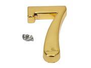 New 0 9 Hotel House Door Number Numeric Digits Plate Plaque Golden Sign with Screw
