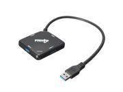 5Gpbs External Compact Portable USB 3.0 4 Port Hub Adapter W Cable for Windows XP Vista 7 8 and Mac OS.