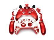 Wireless Controller Full Shell Case Housing Replacement part for Xbox One Chrome Red