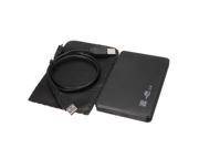 New Slim ABS USB 2.0 2.5 SATA Hard Disk Driver HDD External Box Case Enclosure For Notebook Laptop Hard Disk Black