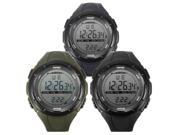 Fashion Men LCD Digital Stopwatch Day Date Waterproof Rubber Calendar Sport Wrist Watch Timer