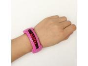 Shining Fashion Male Female Bright LED Digital Date Silicone Bracelet Sports Wrist Watch