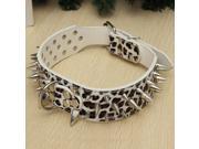 Domineering Spiked Studded Leather Pet Dog PitBull Mastiff Heavy Duty Collar Dogs Christmas Xmas New Year gift Size XL