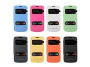 Colorful Flip Leather Cellphone Case Cover With Len Cap Window For Samsung Galaxy S4 Zoom C101