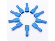 50pcs 6.3mm 25 RED 25 BLUE Fully Insulated Female Spade Crimp Connector Terminal