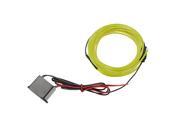 3M 12V Flexible Neon EL Wire Light Dance Party Decor Light For car Decoration night clubs parties dark hallways With Controller Fluorescent Green