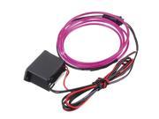 1M 12V Flexible Neon EL Wire Light Dance Party Decor Light For car Decoration night clubs parties dark hallways With Controller Purple