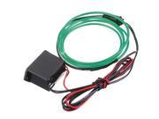 1M 12V Flexible Neon EL Wire Light Dance Party Decor Light For car Decoration night clubs parties dark hallways With Controller Green